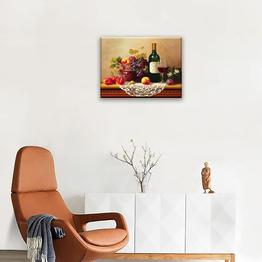 Canvas Prints Oil Painting Reproduction of Vintage (Waterproof Artwork, Bracket Mounted Ready to Hang)