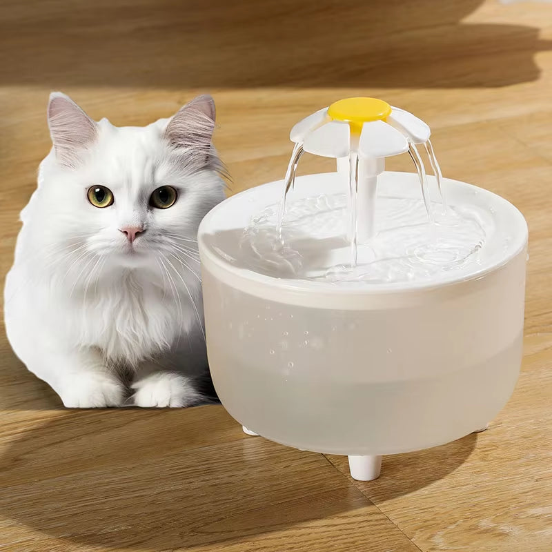 Automatic USB Electric Pet Water Fountain with Filter - 1L Cat Drinking Dispenser