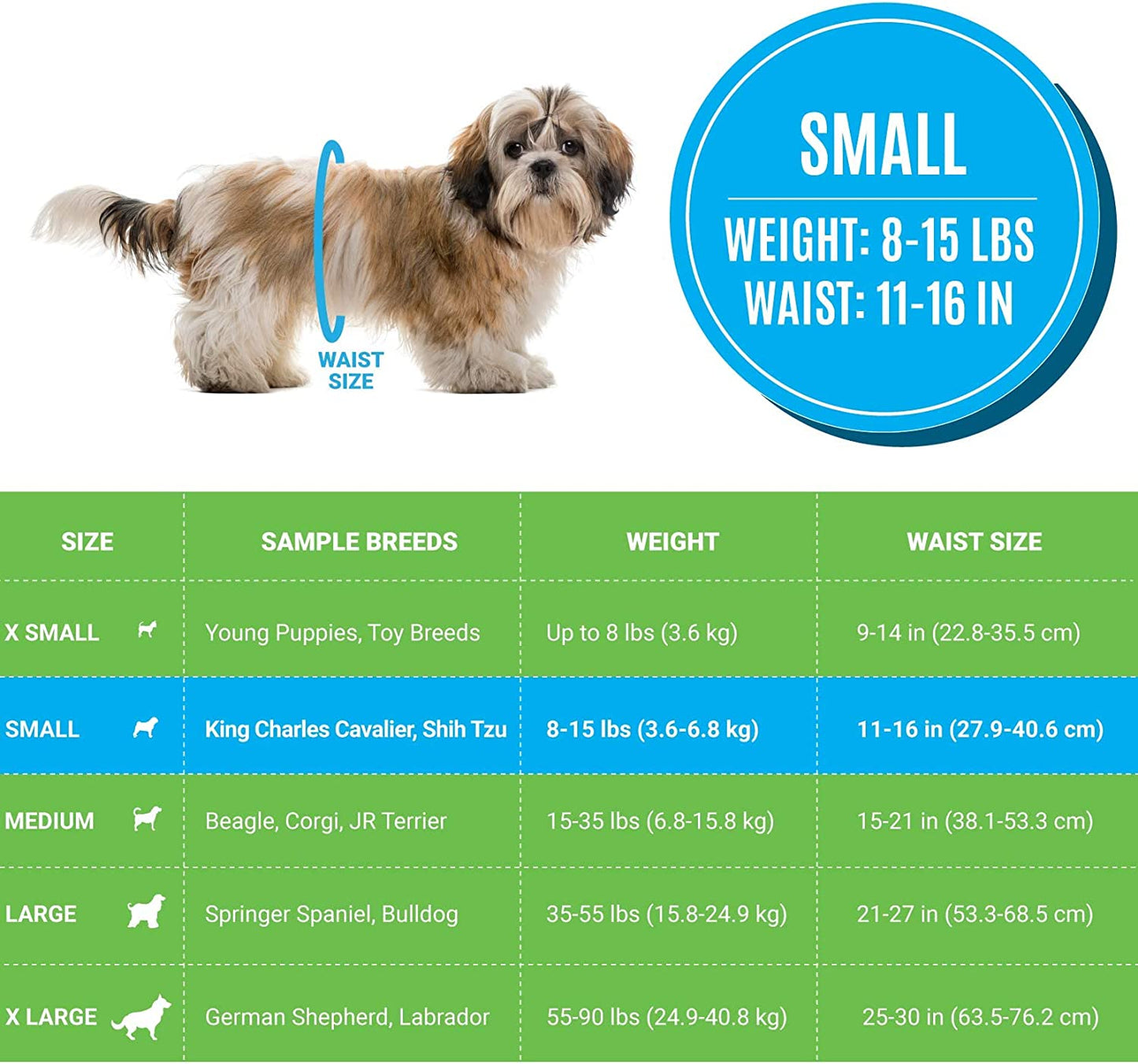 20 Count Disposable Male Dog Diapers - Adjustable Fit, Comfortable Design, Advanced Moisture Control, and Wetness Indicator
