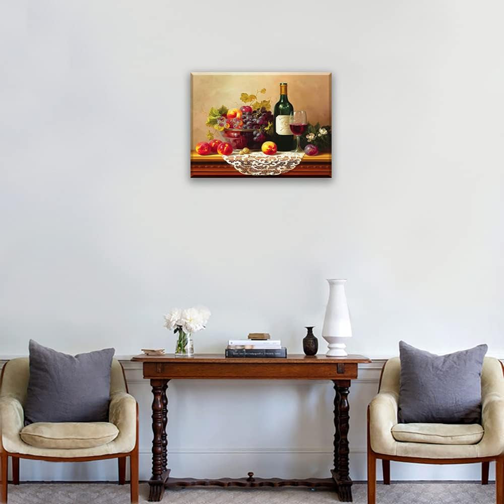 Canvas Prints Oil Painting Reproduction of Vintage (Waterproof Artwork, Bracket Mounted Ready to Hang)