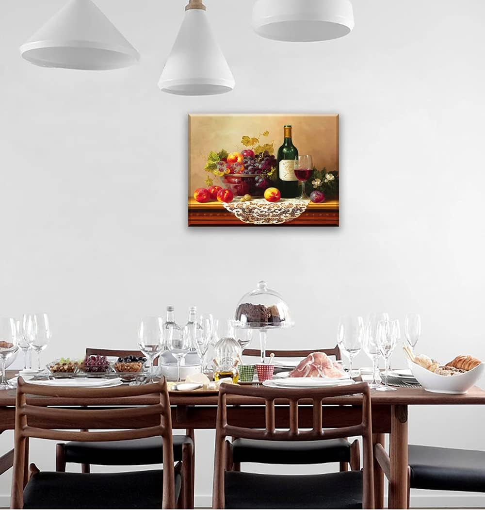Canvas Prints Oil Painting Reproduction of Vintage (Waterproof Artwork, Bracket Mounted Ready to Hang)