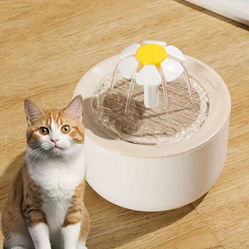 Automatic USB Electric Pet Water Fountain with Filter - 1L Cat Drinking Dispenser