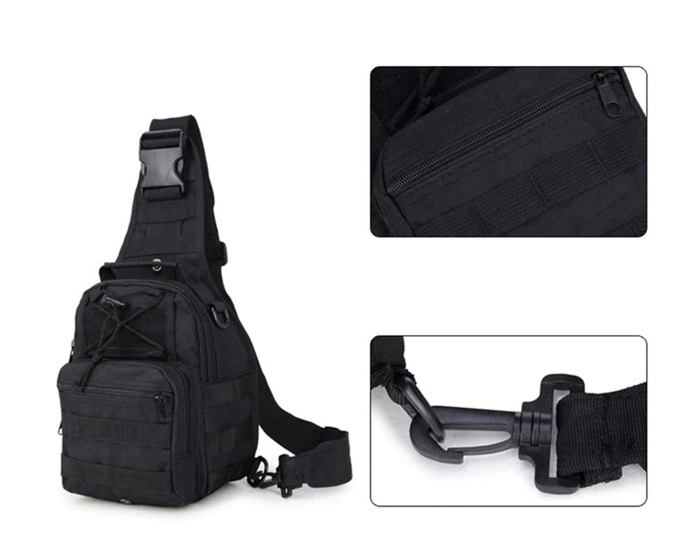 Mens Tactical Sling Shoulder Travel Backpack
