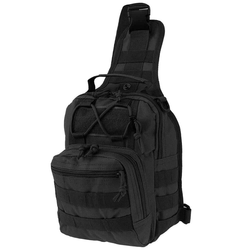 Mens Tactical Sling Shoulder Travel Backpack
