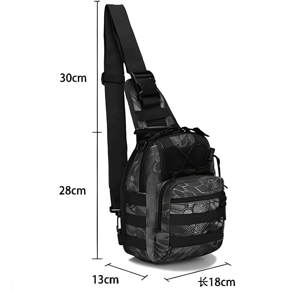 Mens Tactical Sling Shoulder Travel Backpack