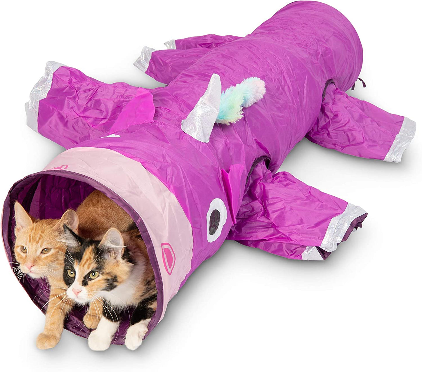 Magic Mewnicorn Multi Tunnel Toy with Crinkle Feather String