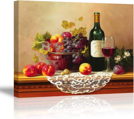 Canvas Prints Oil Painting Reproduction of Vintage (Waterproof Artwork, Bracket Mounted Ready to Hang)