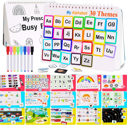 Busy Book for Kids, Montessori Preschool Learning Activities